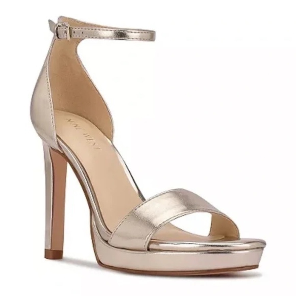 Nine West Emmeri High Heel Ankle Strap Sandal Size 9